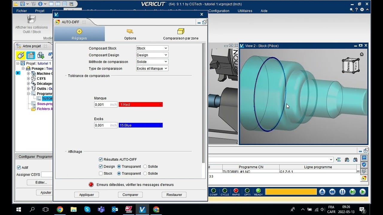 TUTORIEL #1 - SIMULER DANS VERICUT