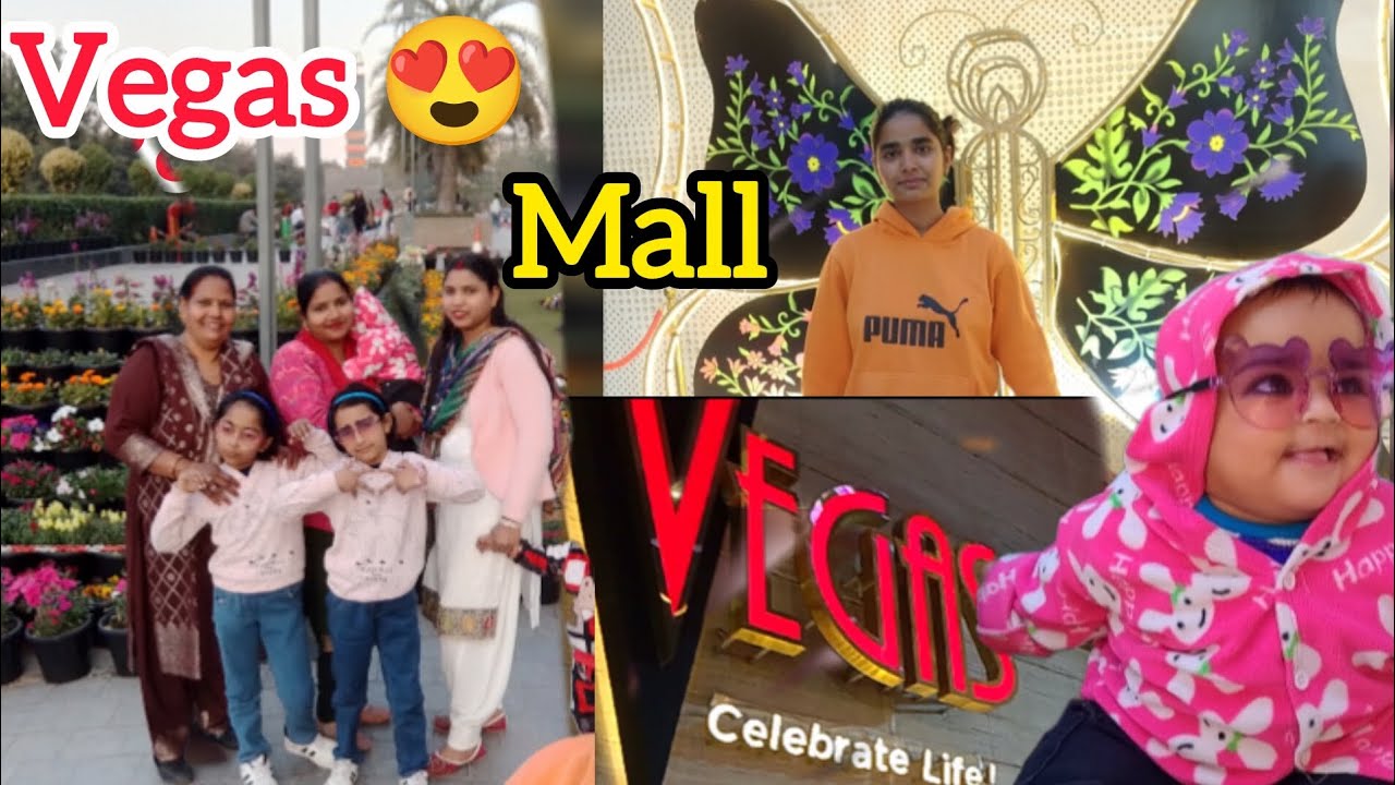 Aaj hum sab ghumne  gaye  vegas mall 😍🥰🥰