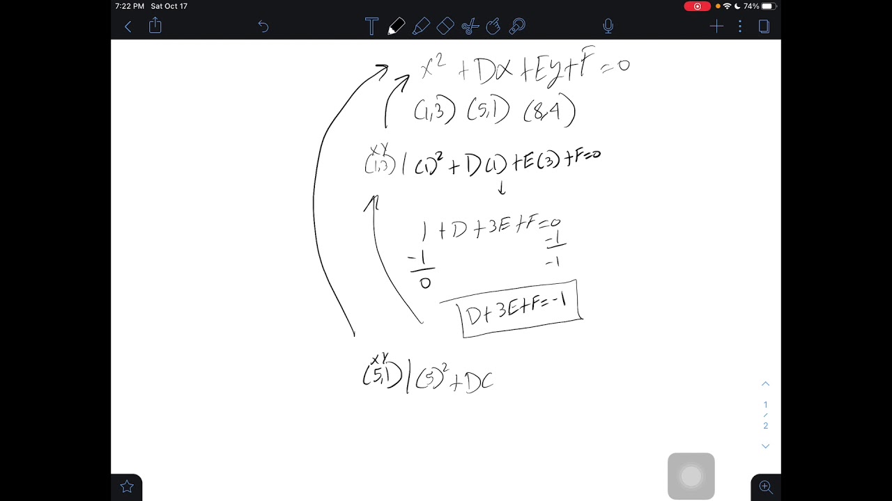 General form of a vertical Parabola l Step by step