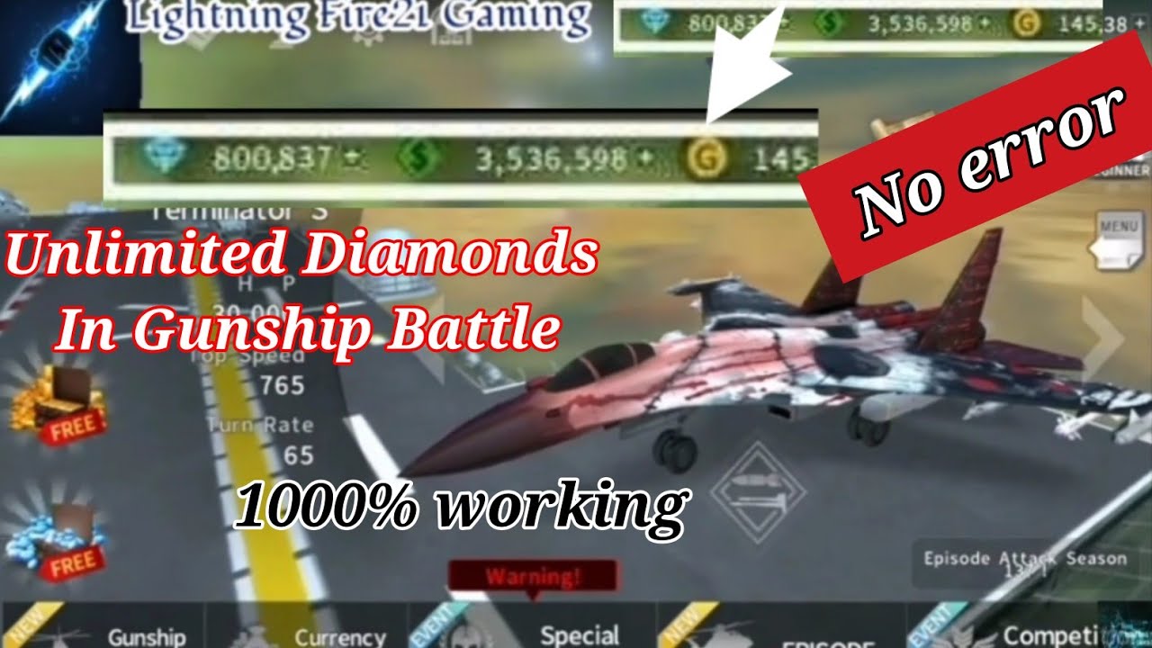 How to get Unlimited Diamonds in Gunship Battle|
