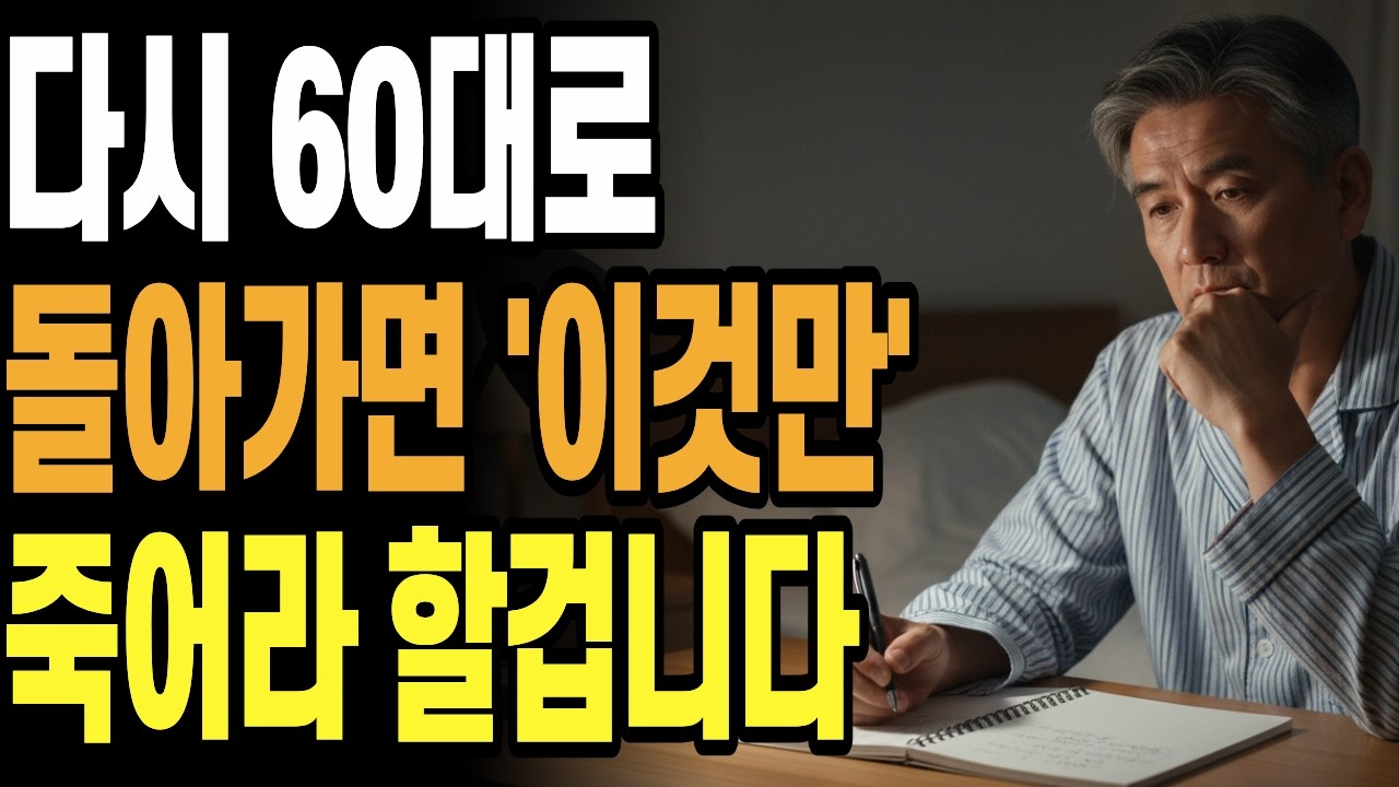 다시50대로돌아가면'이것'만죽어라할겁니다