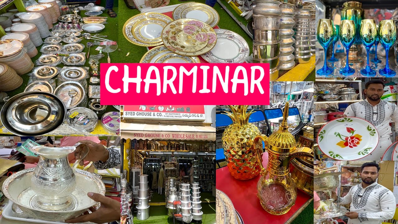 Charminar 100years old,best crockery shop Shaadi ka Saman₹35000/- new Hotel,￼ware😱 2025#viralvideo🔥🚨