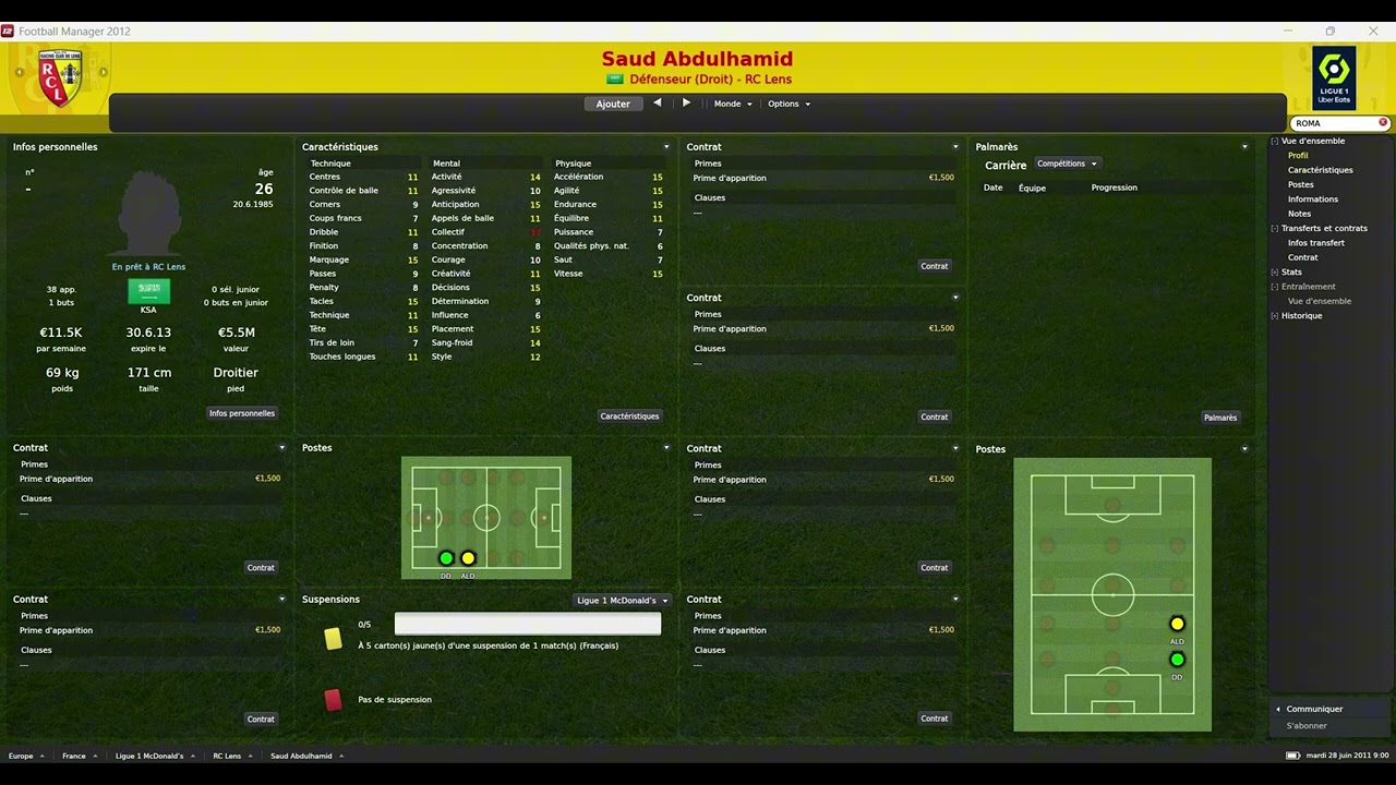 FM2012 |2025-2026| One Minute Mercato (02-08 to 06-08-2025)