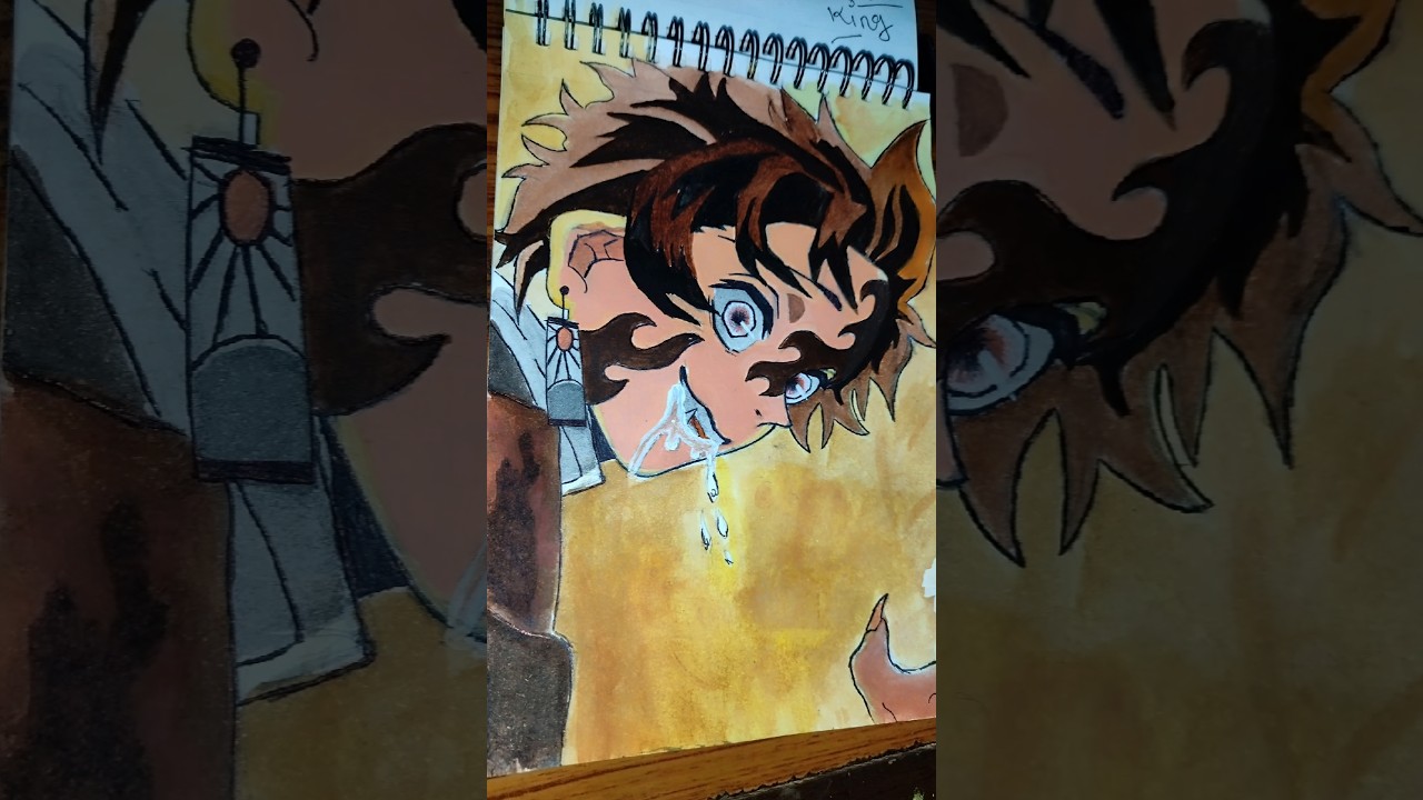 tanziro demon drawing ✨👑 