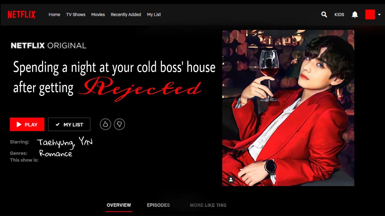 (Taehyung FF Oneshot) Spending a night at your cold boss' houseafter getting 