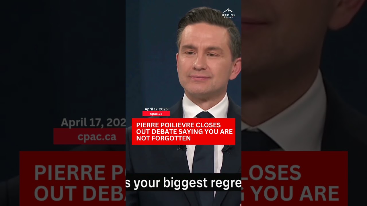 Pierre Closes Debate Saying YOU Are Not Forgotten #freedom #canada #godkeepourland