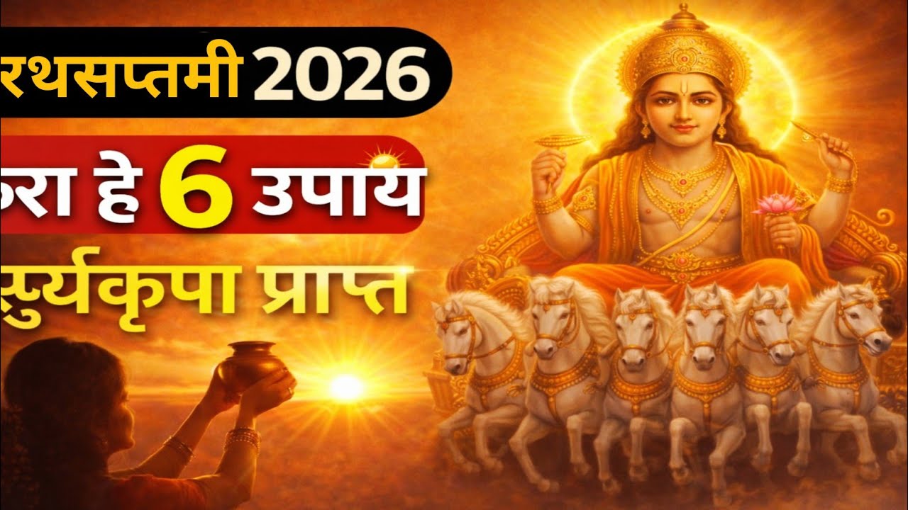  रथसप्तमी 2026 | रथसप्तमीला करा हे 6 प्रभावी उपाय | Sun Blessings for Wealth & Health