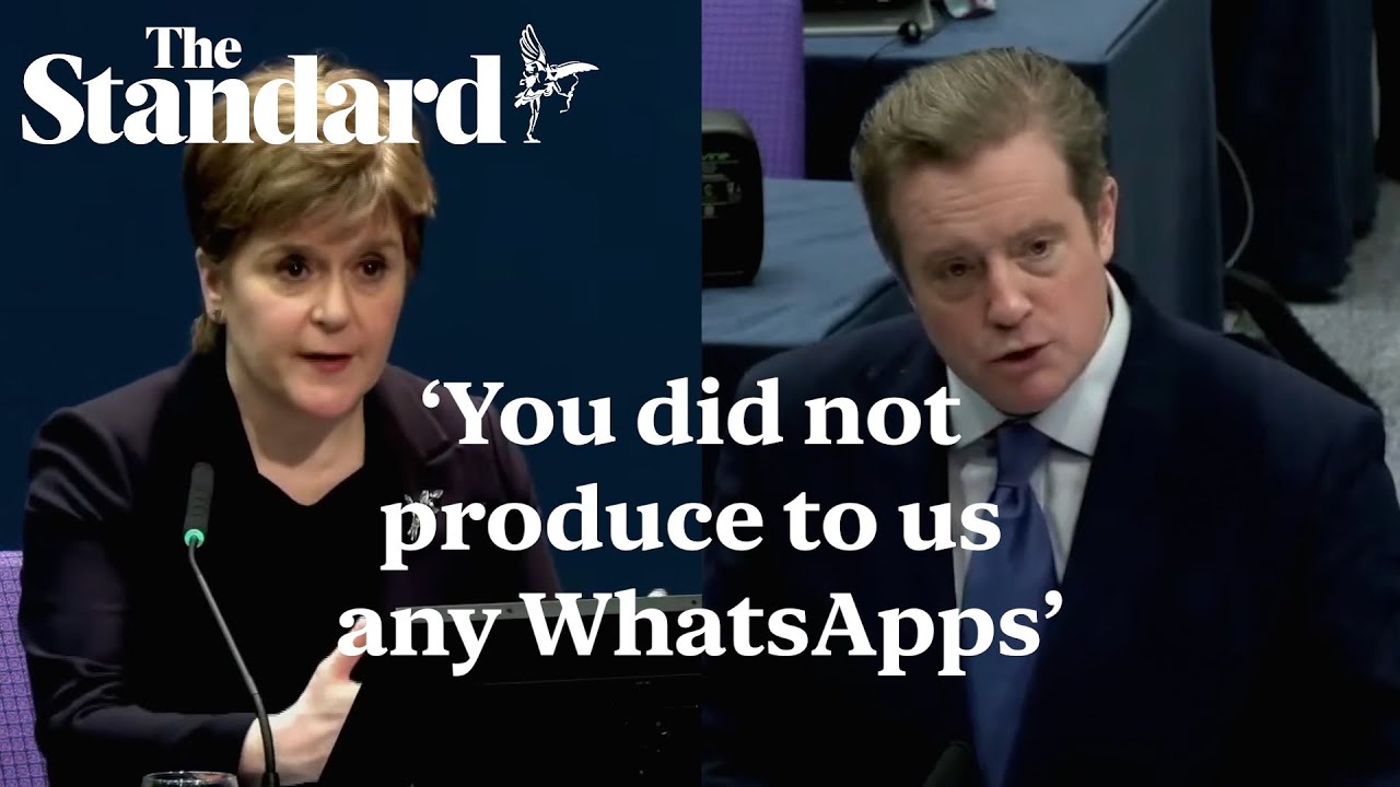 Nicola Sturgeon is challenged over 'deleted WhatsApps' during Covid Inquiry