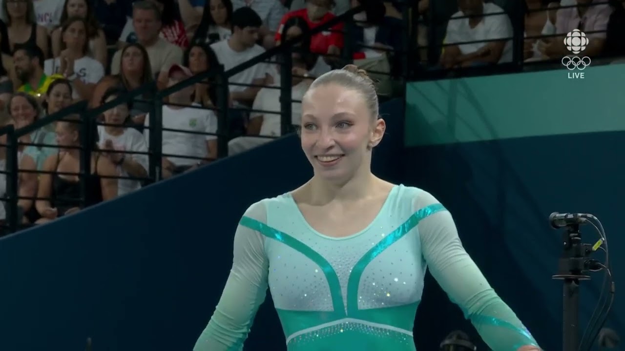 Ana Maria Bărbosu (ROU) 2024 Olympics EF FX (CBC)