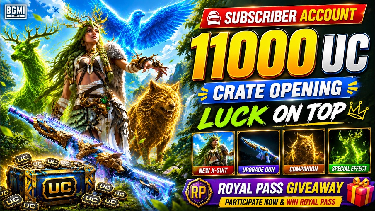 11000 UC Subscriber Account Crate Opening 😳 NEW DRUVAEN X-SUIT | BGMI