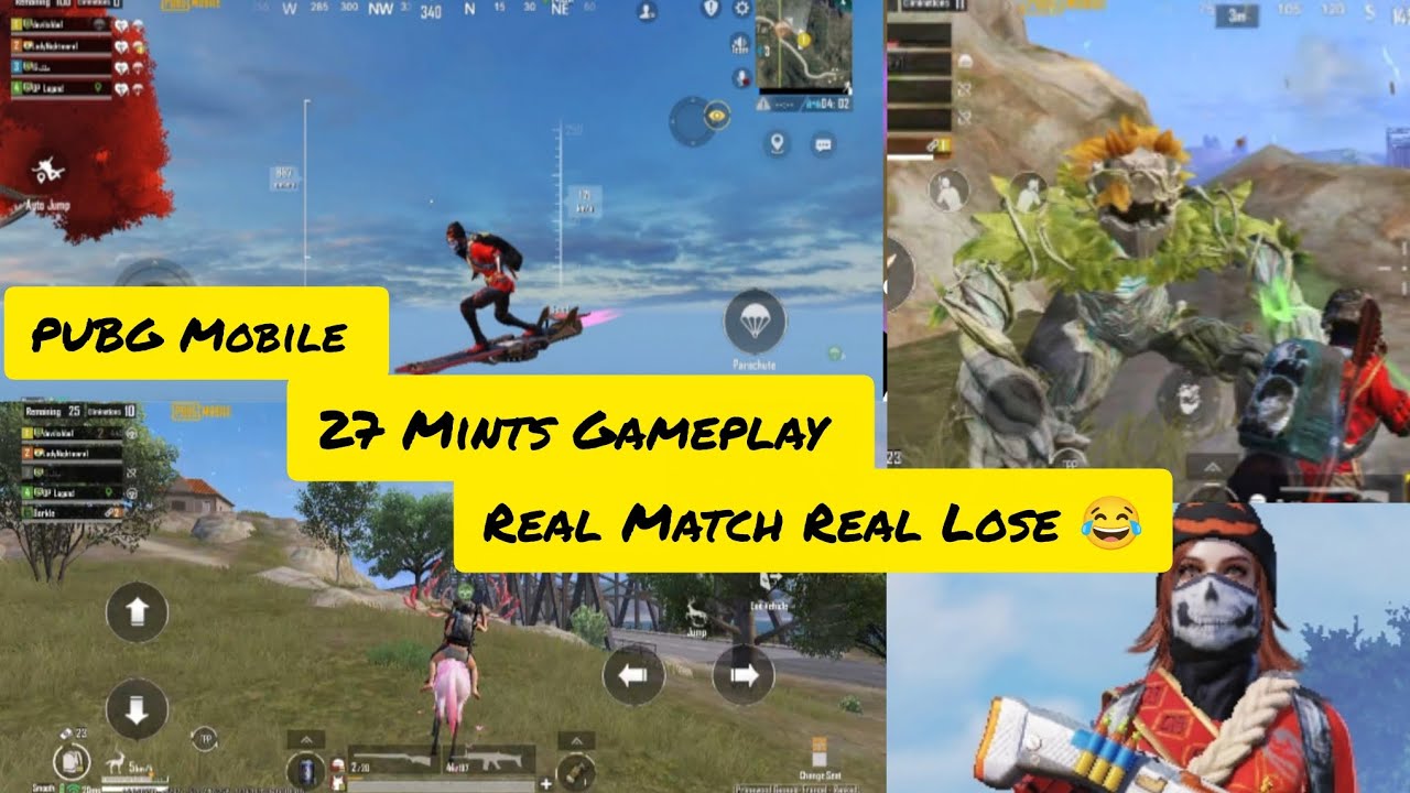 PUBG Mobile | 27 Minutes Gameplay | Real Match, Real Lose 😂🔥
