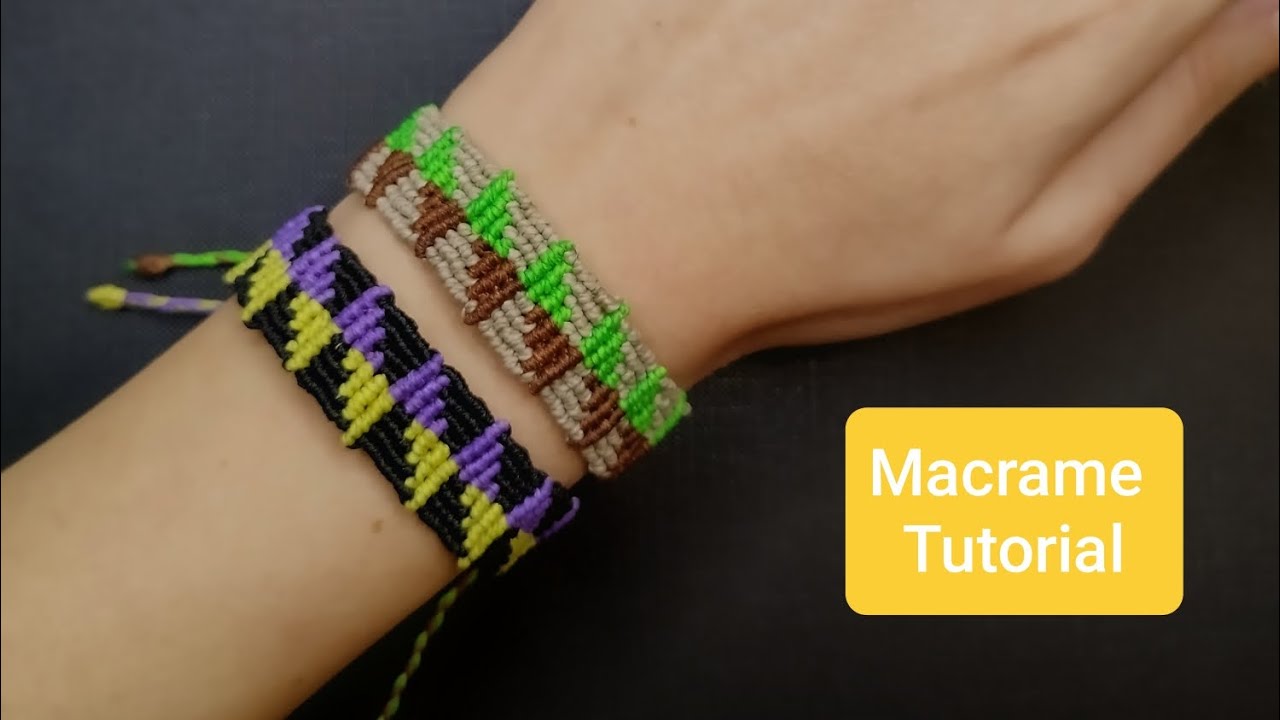 Easy macrame bracelet tutorial 