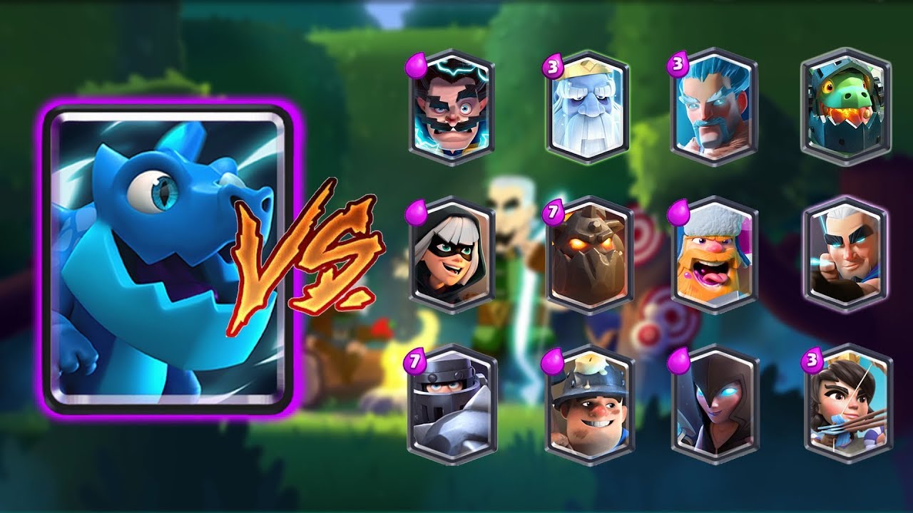 ELECTRO DRAGON VS ALL LEGENDARY CARDS IN CLASH ROYALE