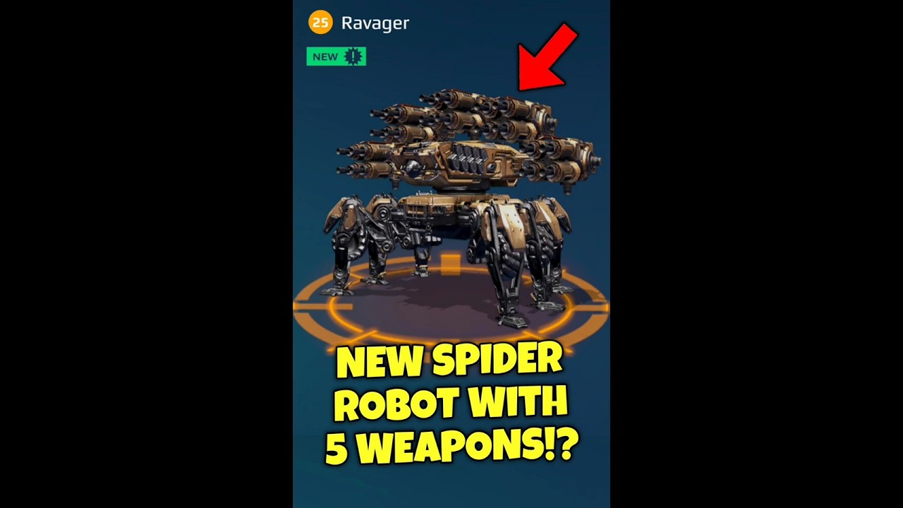 У НОВОГО РОБОТА-РАЗРУШИТЕЛЯ 5 ВИДОВ ОРУЖИЯ??? 😨🕷 | War Robots 10.6 #WarRobots #WR #Ravager #NewRobot