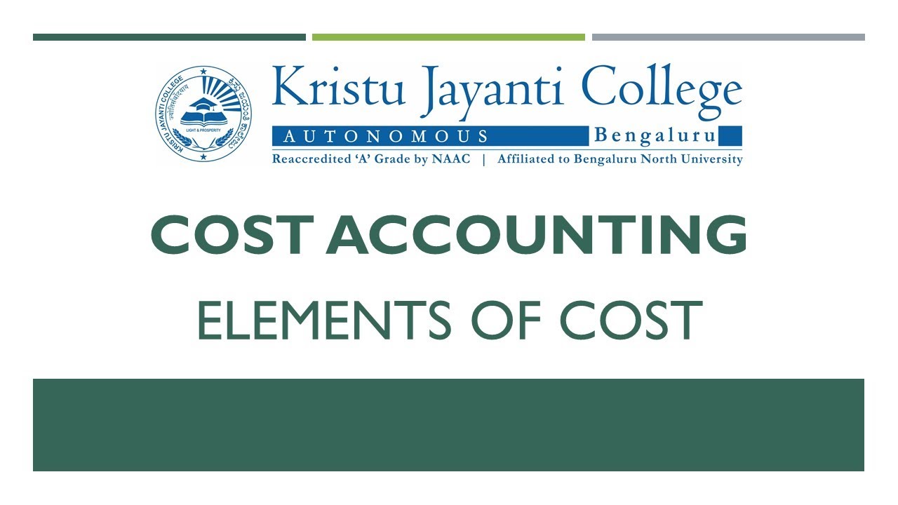 Elements of Cost: Cost Accounting Series