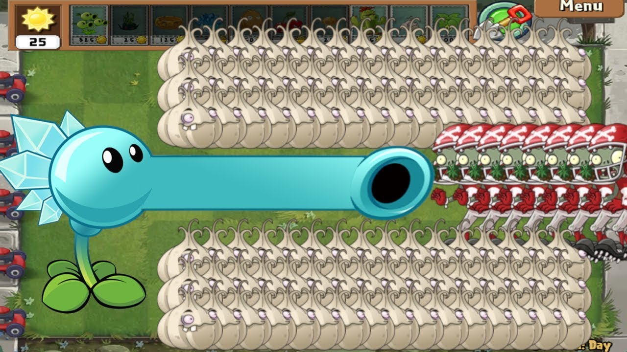 Plants vs Zombies Hack - Snow Pea vs Football Zombie vs All Zombie