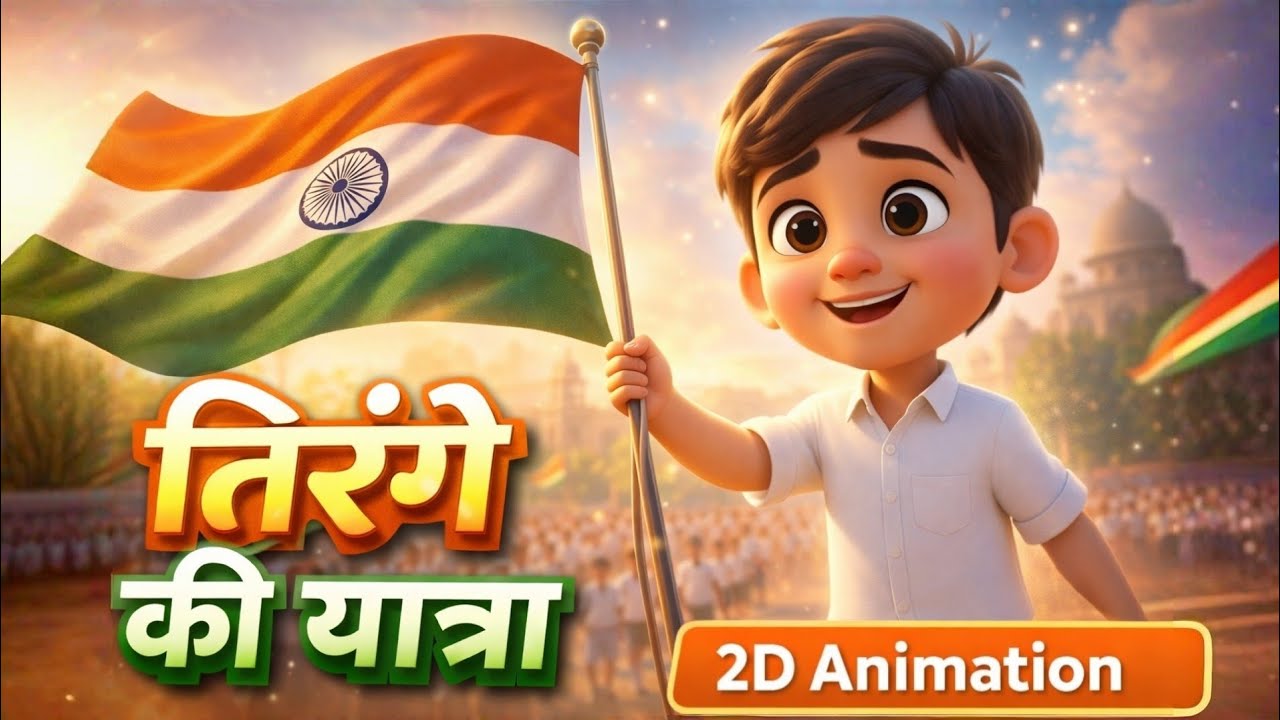 तिरंगे की यात्रा 🇮🇳 | 2D Animation Republic Day Special | Emotional Story 26 January 2026