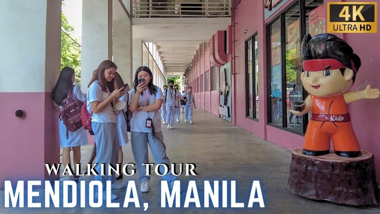 Walking through Schools at MENDIOLA STREET in MANILA [4K] Philippines - May 2023