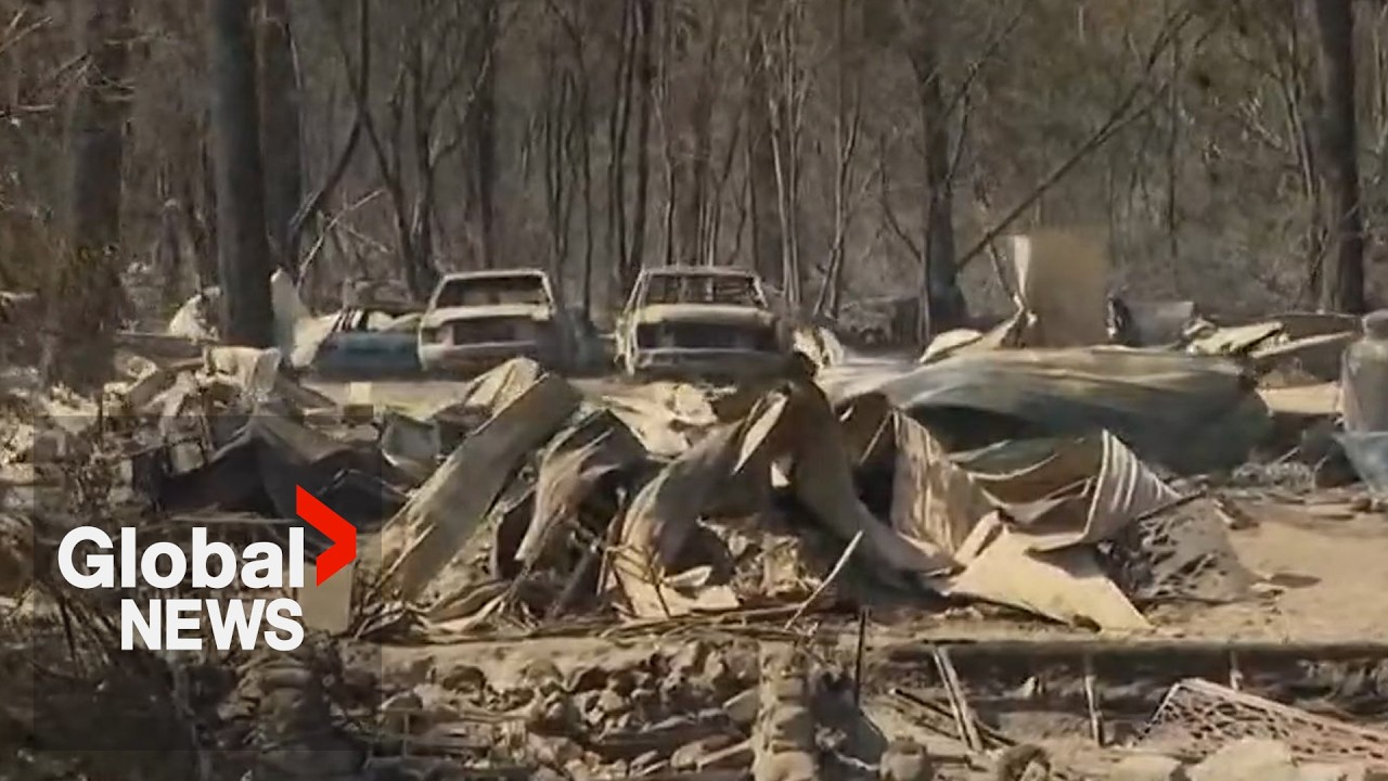 BC Bradley Creek wildfire wipes out rows of homes along lakefronts