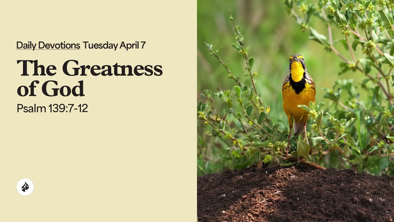The Greatness of God &ndash; Daily Devotional