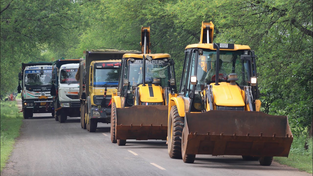 JCB 3dx Xpert Loading Black Mud in TATA 3530 Tipper | Bharatbenz Tipper | Ashok Leyland Tipper