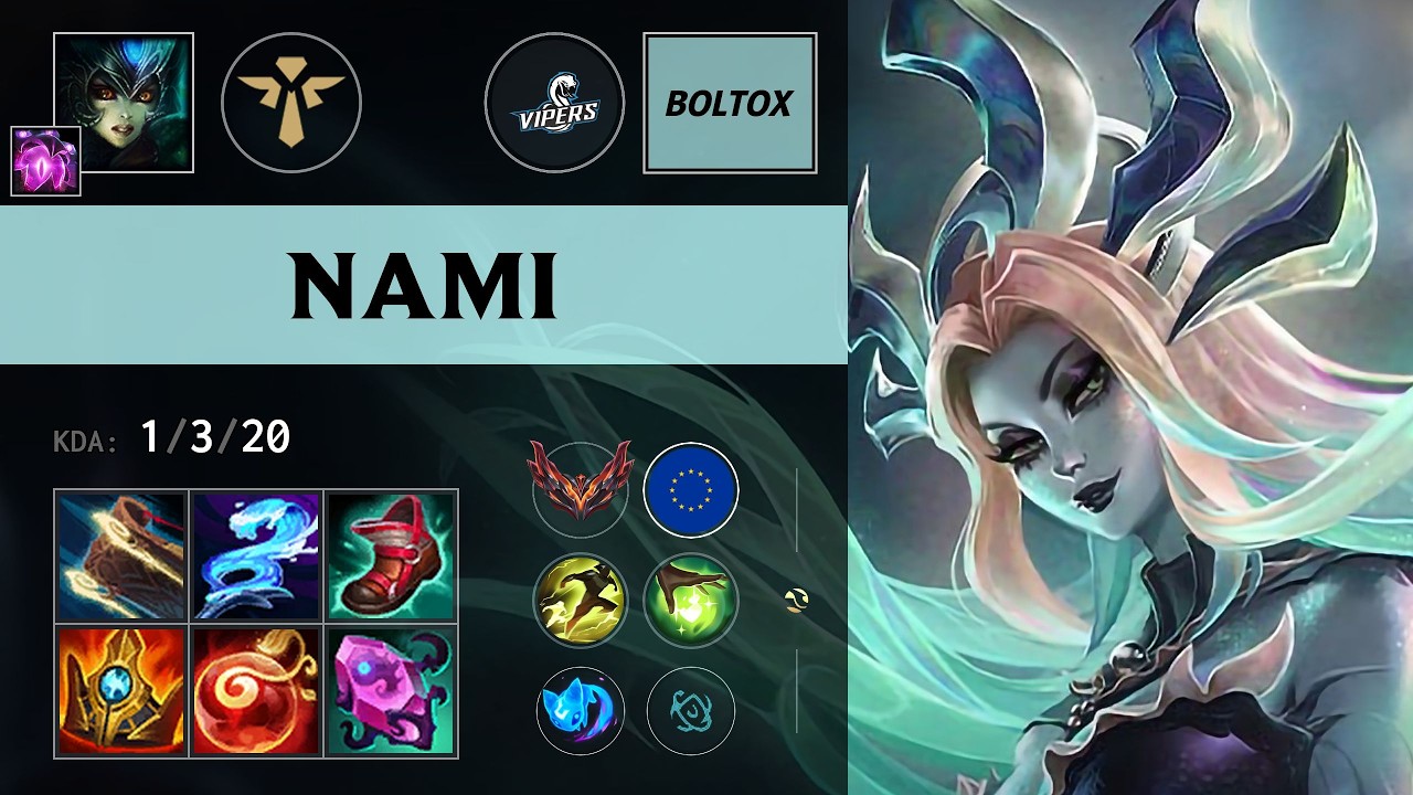 (VIP Boltox) Nami Support vs Seraphine (BGT CENTU) - EUW Grandmaster Patch 26.14