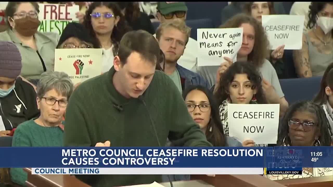 Metro Council ceasefire resolution causes controversy