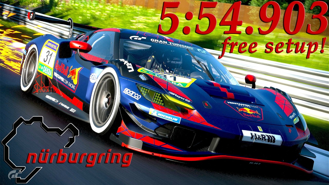 GT7's Fastest Ferrari 296 Gr.3 Nordschleife Lap & Setup!