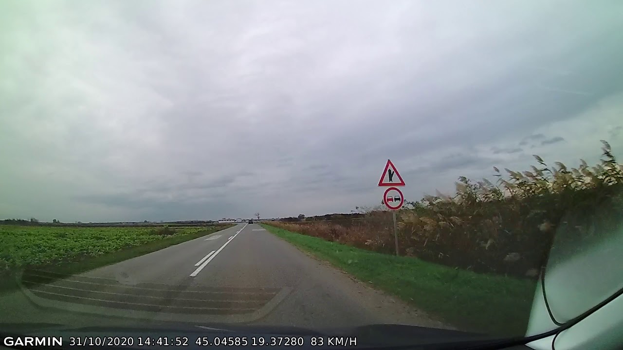 DRIVE #1405: Šid-Sremska Mitrovica (Serbia) (timelapse 4x) *Read Description*