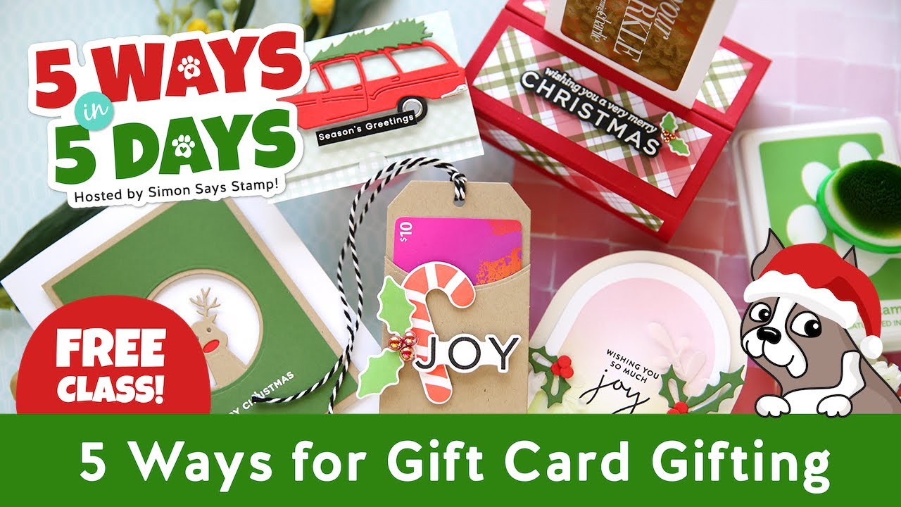 5 Ways in 5 Days FREE Crafty Series: DAY 1: 5 SUPER Gift Card Holder Ideas