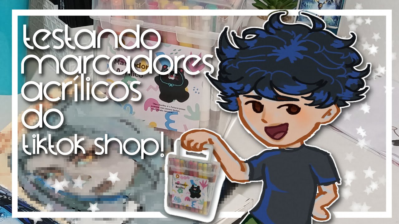 testando marcadores acrílicos do Tiktok!! (são realmente bons?)