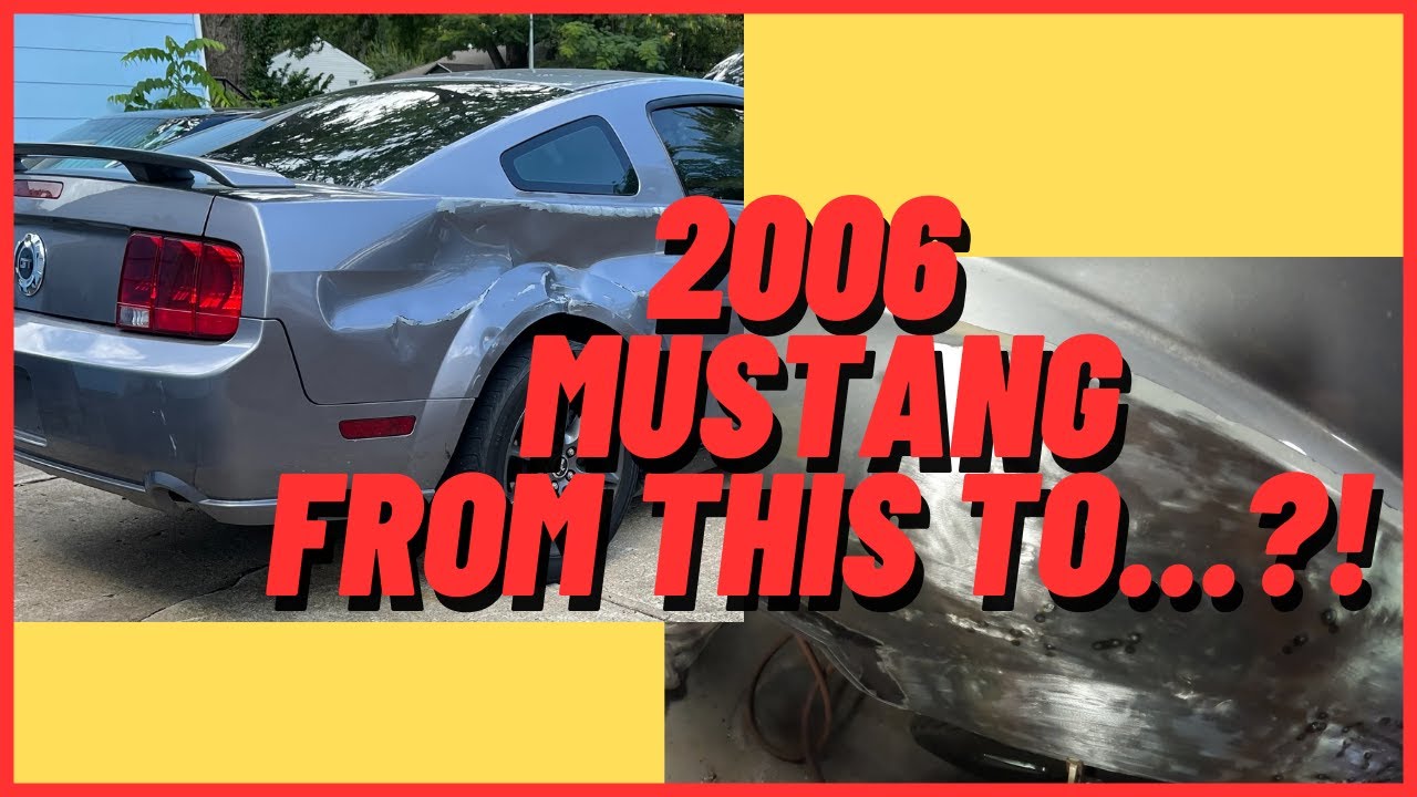 A True Transformation Fixing a 2006 Mustang Quarter Panel
