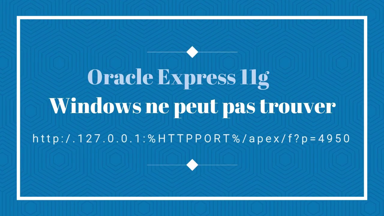 [SOLVED] Error windows cannot find HTTPPORT Oracle Express 11g #004