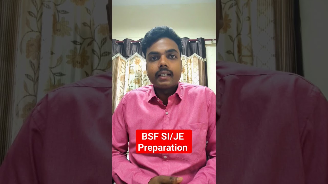 BSF SI/ JE new vacancy update