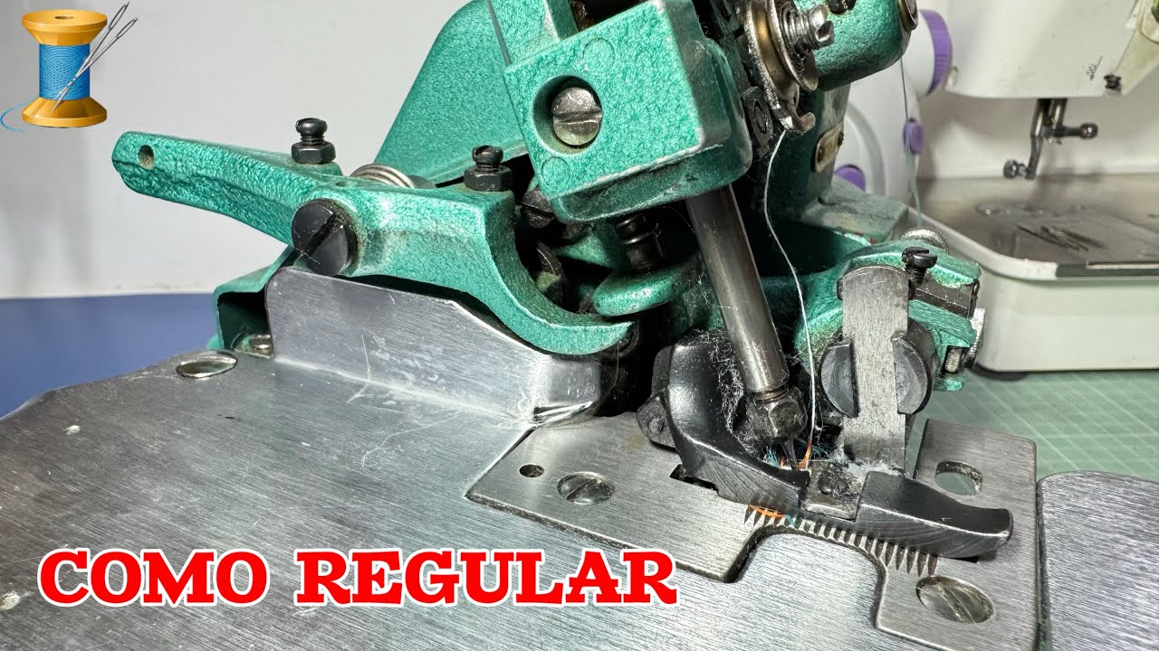 COMO REGULAR O PÉ CALCADOR DA MÁQUINA DE COSTURA OVERLOQUE CHINESINHA GN1-6D