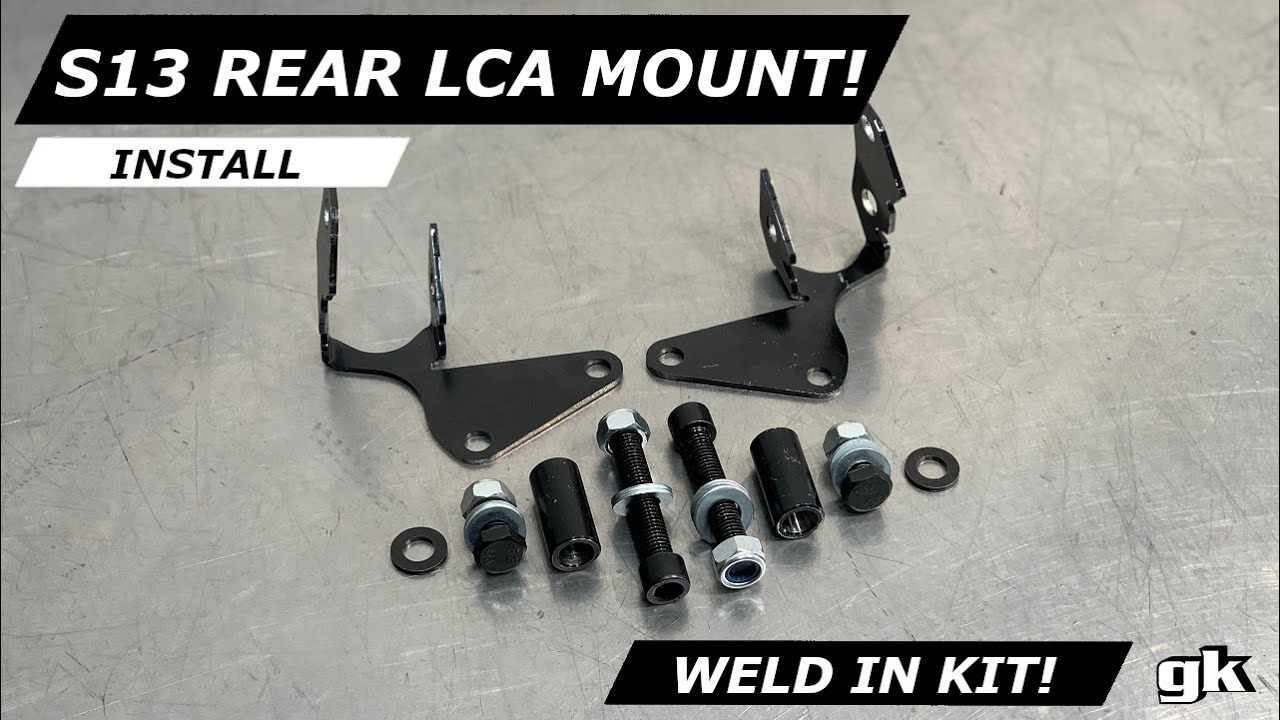 Gktech S13 240sx/R32 Rear Subframe Anti-Squat Reduction Weld In Kit - Install
