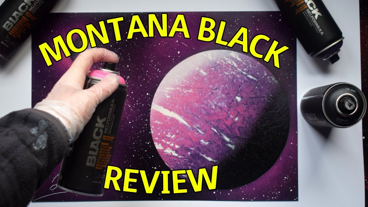 MONTANA BLACK Spray Paint REVIEW - Beginner SPRAY PAINT ART Tutorial
