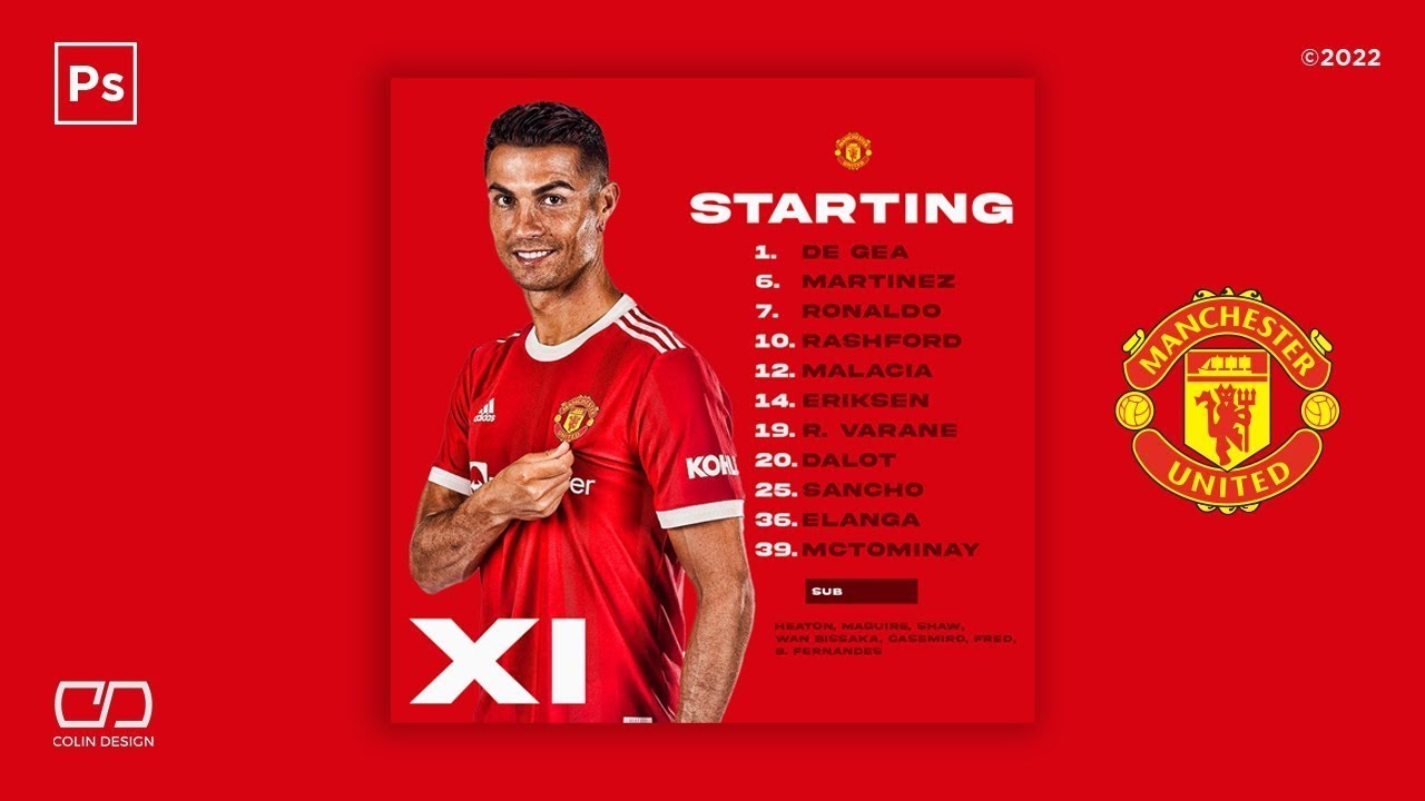 SIMBA VS YANGA & Spain Vs Germany Match poster | Yanga Squad | Manchester LineUp Design in Photoshop