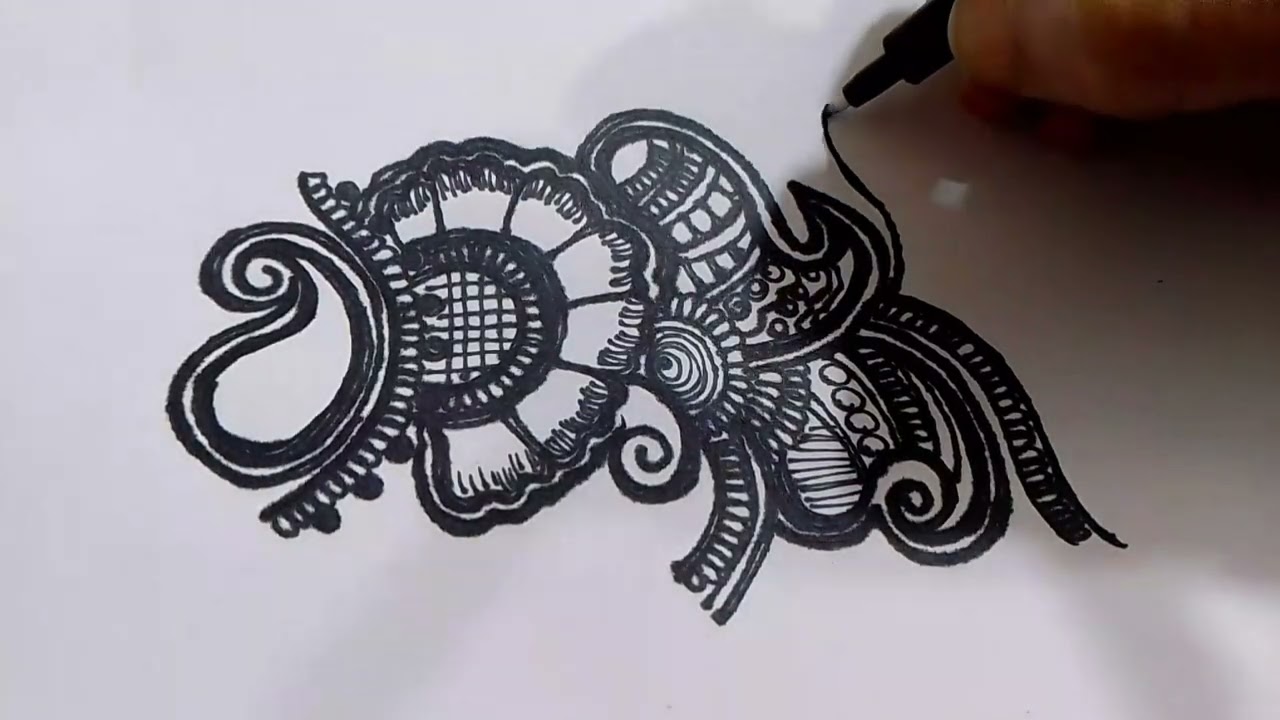 18 minutes simple flower design mehndi 