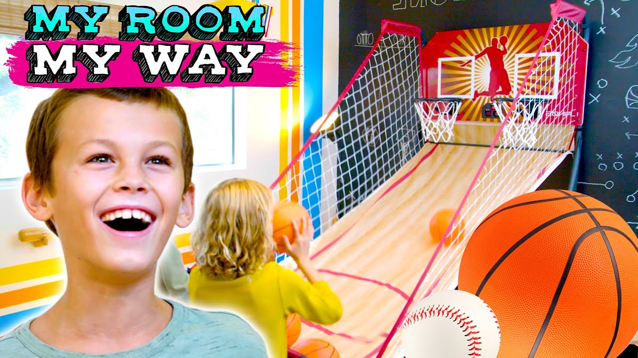 Brothers Can Ball Out INSIDE Their New Dream Room! | Kids Room Makeover | MY ROOM MY WAY