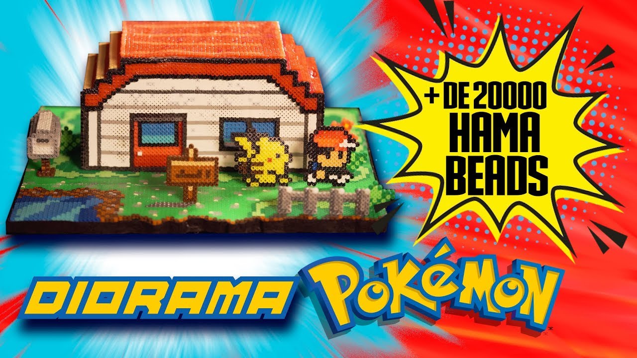 DIORAMA de POKÉMON | + de 20 MIL HAMA BEADS | Te Digo Cómo