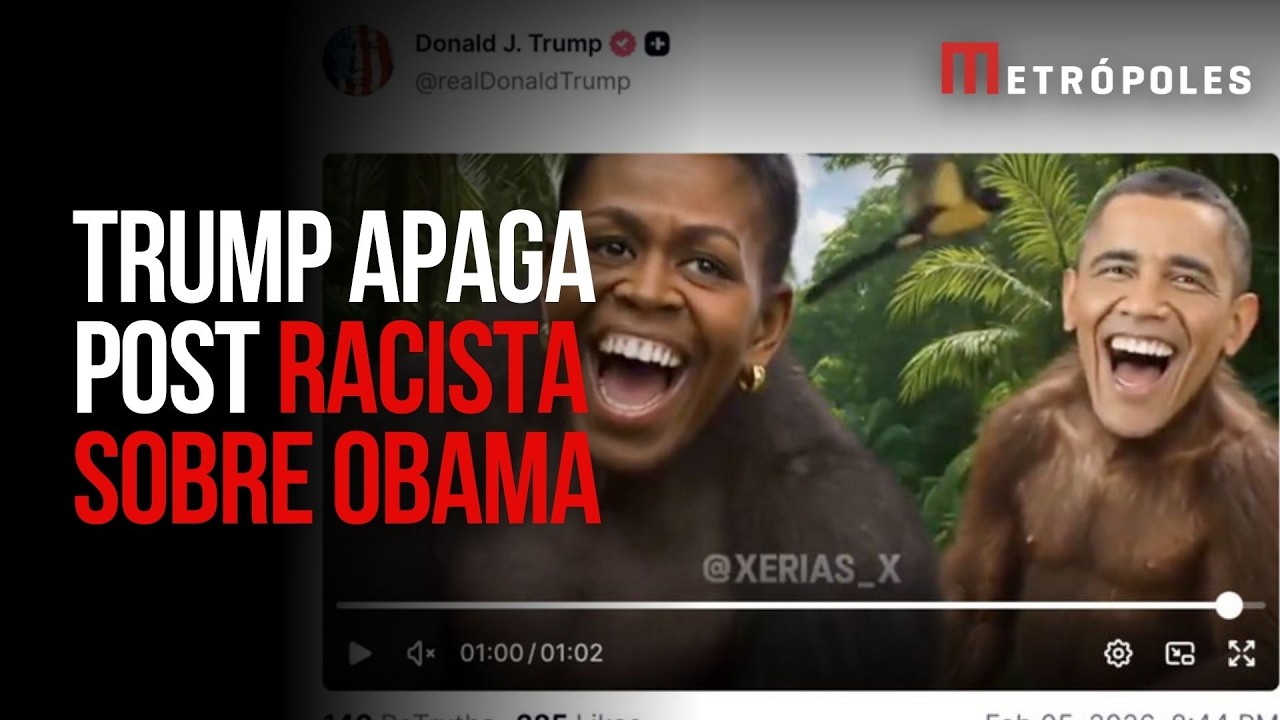 Donald Trump exclui post que mostrava Obama como macaco e diz que postagem foi 