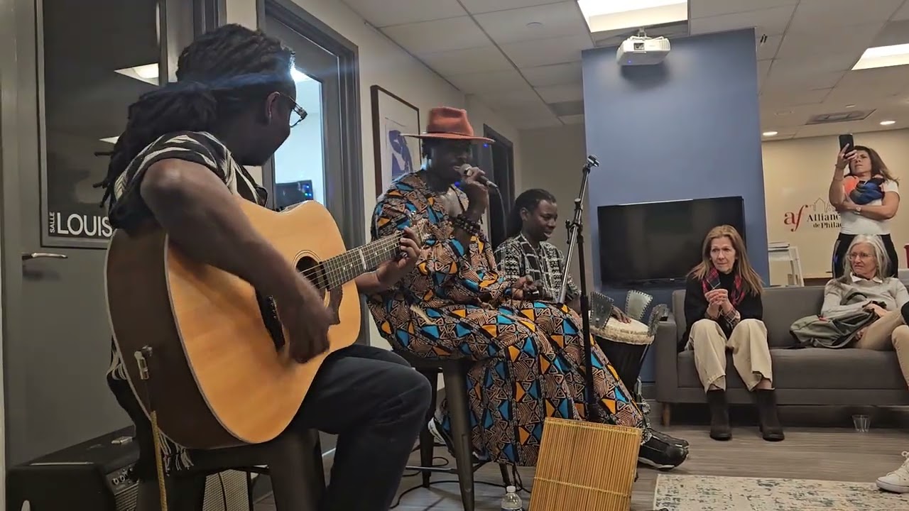Cheikh Ibra Fam, Dokun, and Pape Demba at Alliance Française  de Philadelphie 