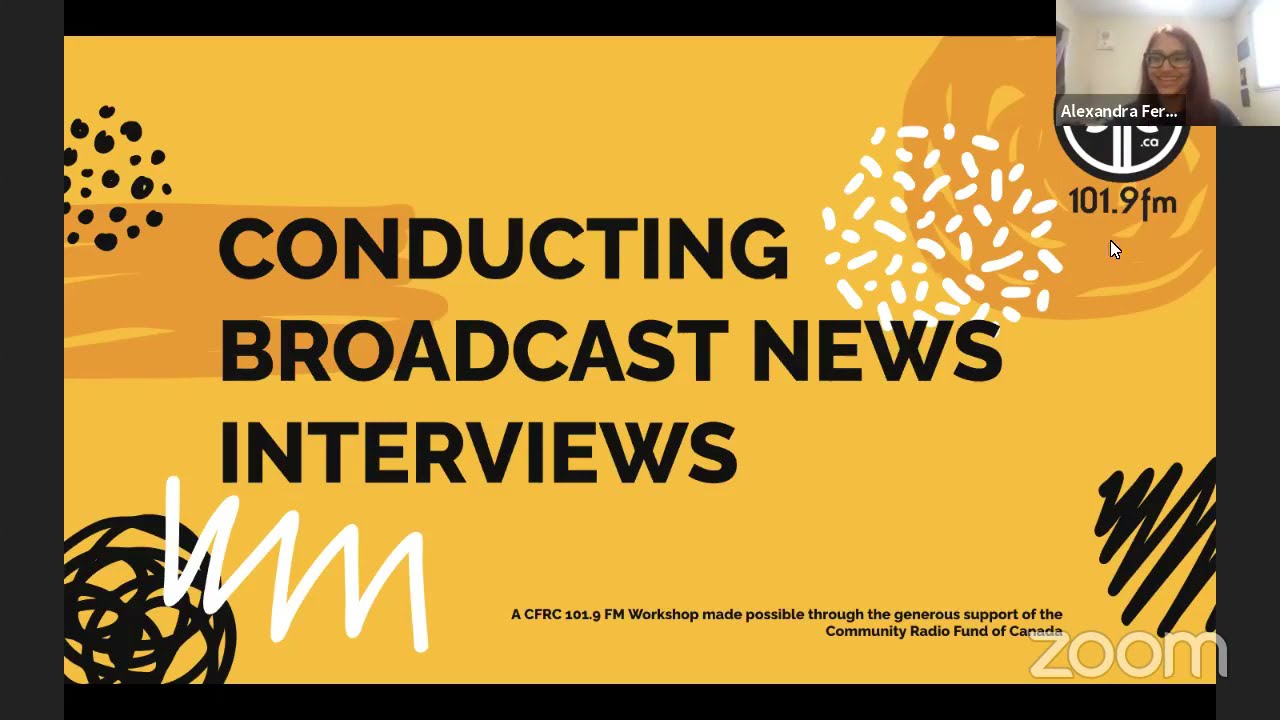 Conducting Broadcast News Interviews | CFRC Workshops