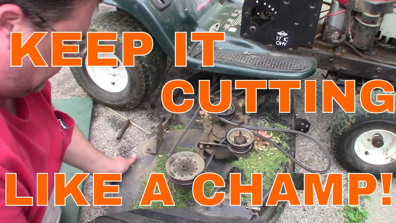 How to Remove/Replace & Service Deck - Craftsman LT1000 Riding Mower