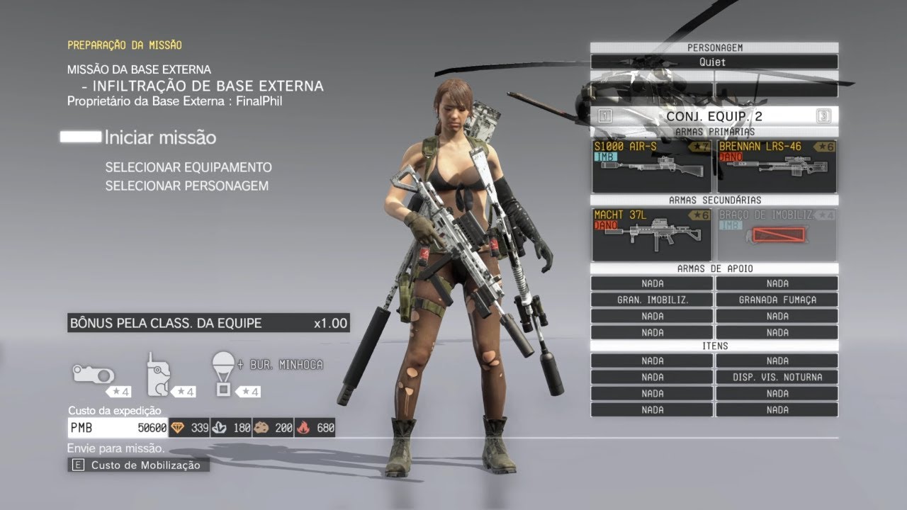 METAL GEAR SOLID V TOCANDO O TERROR NA BASE DE OUTRO JOGADOR COM A QUIET