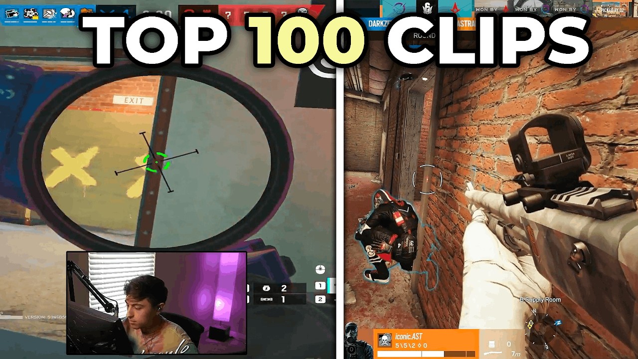 ТОП-100 САМЫХ ПРОСМОТРЕННЫХ КЛИПОВ R6 ЗА ВСЁ ВРЕМЯ!