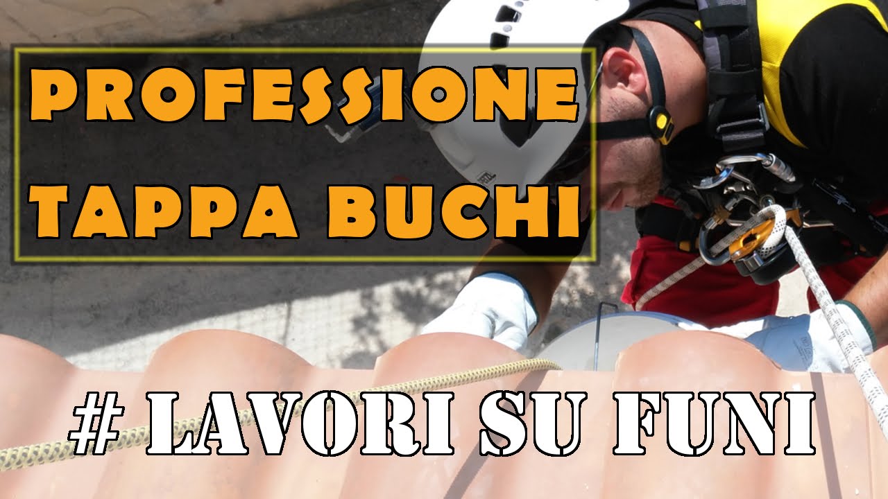 Professione tappa buchi #lavori su funi per manutenzioni pitturazioni di tetti tegole