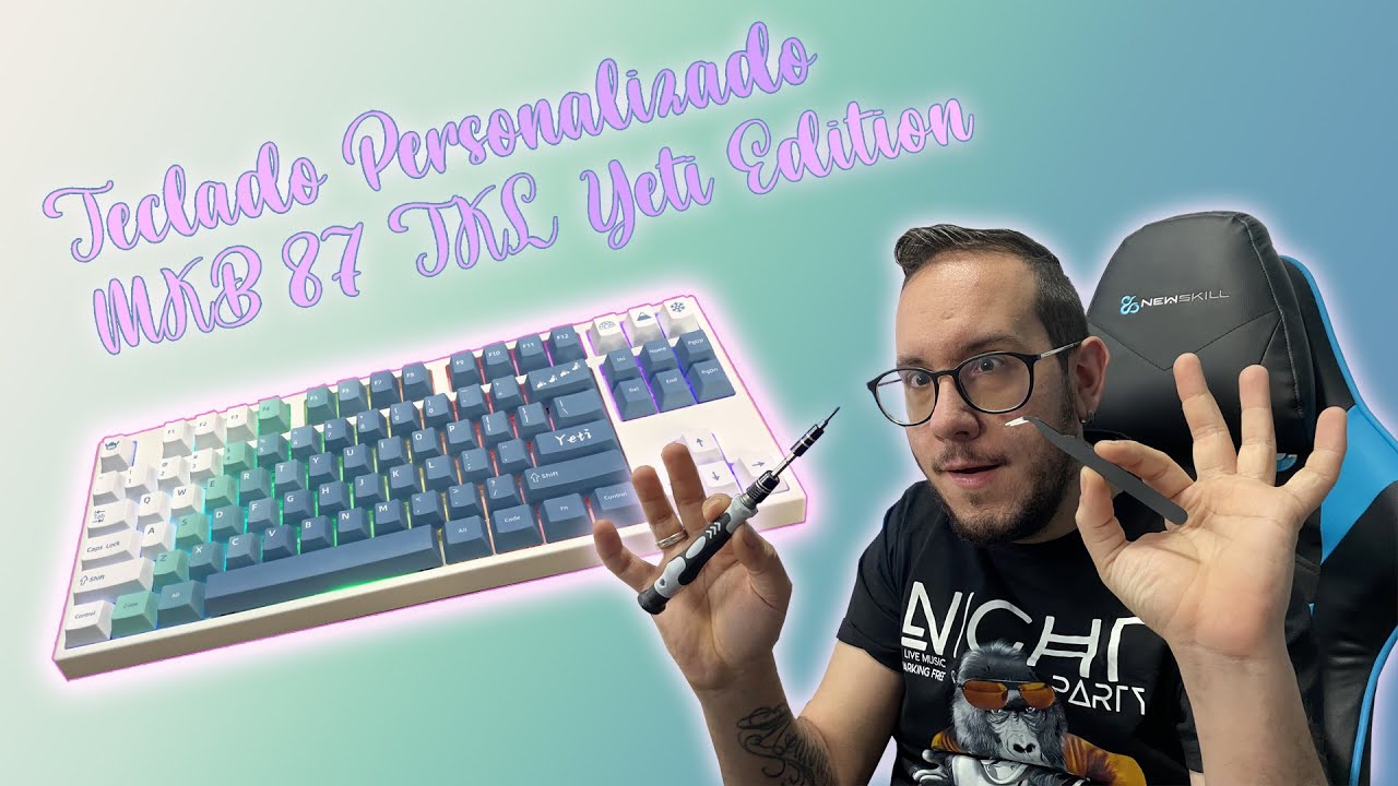 Cómo armar un teclado personalizado tipo TKL🤍💚💙 | ⌨ CUSTOM KEYBOARD | Montaje + ASMR 🛠🤫