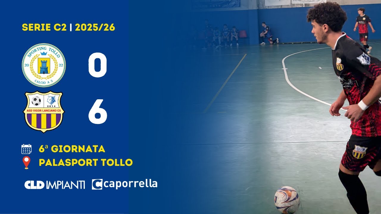 Serie C2 | Sporting Tollo - Vigor Lanciano 0-6 (Gol & Highlights) | 6ª Giornata 2025/2026